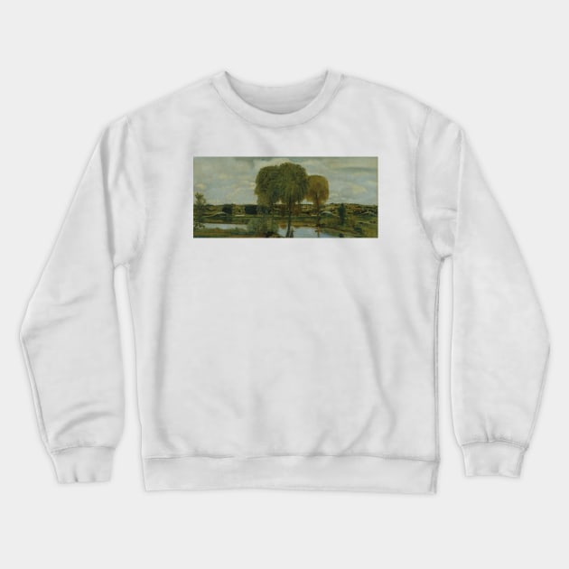 Along the Erie Canal by Arthur Bowen Davies Crewneck Sweatshirt by Classic Art Stall